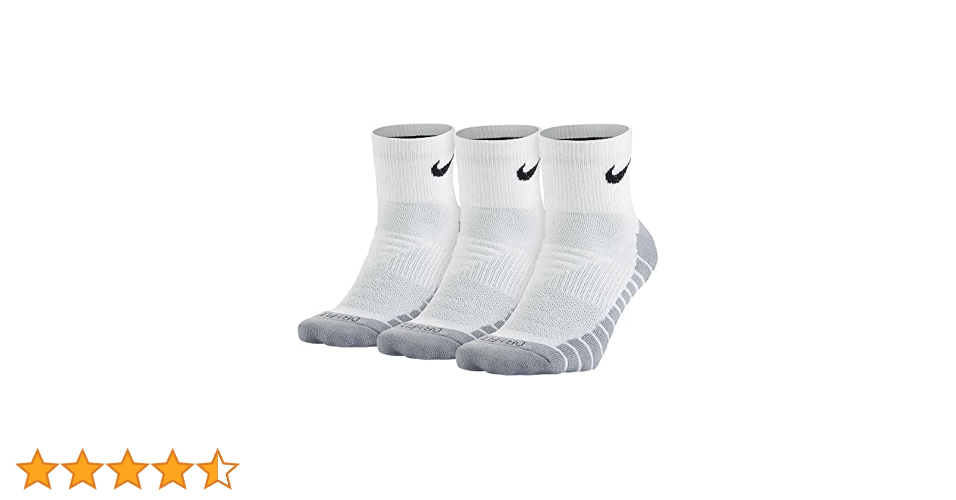 12足分　ナイキ　ソックス　クウォーター　グレー　27-29cm Amazon | NIKE ナイキ 3P DRI-FIT クッション クォーター